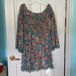 Off the shoulder floral dress